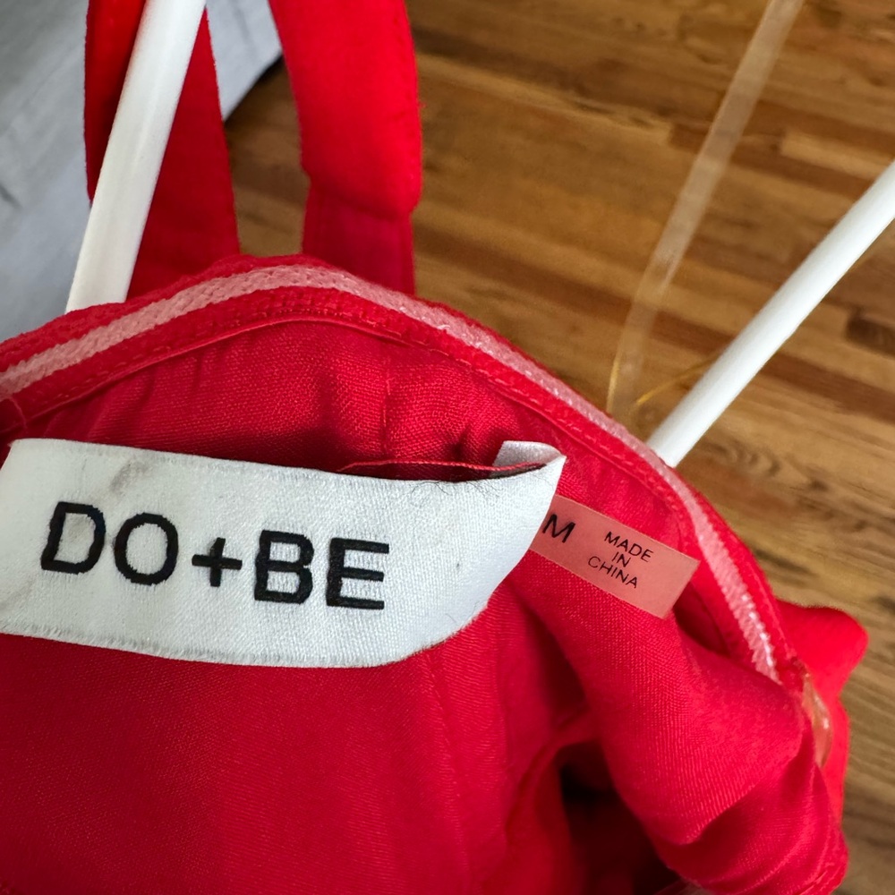 DO+BE Red Backless Ruched Cocktail Dress - Picture 2 of 3